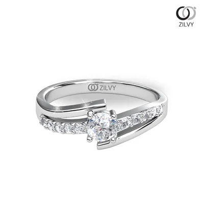 แหวนเพชรผู้หญิง รุ่น GR1227 - มุมบน