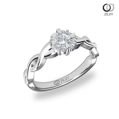 แหวนเพชรผู้หญิง รุ่น GR1231 - มุมเปอร์สเปกทีฟ