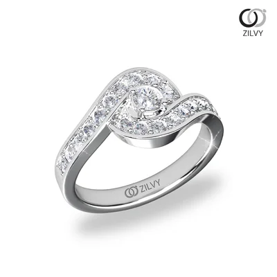 แหวนเพชรผู้หญิง รุ่น GR1234 - มุมเปอร์สเปกทีฟ