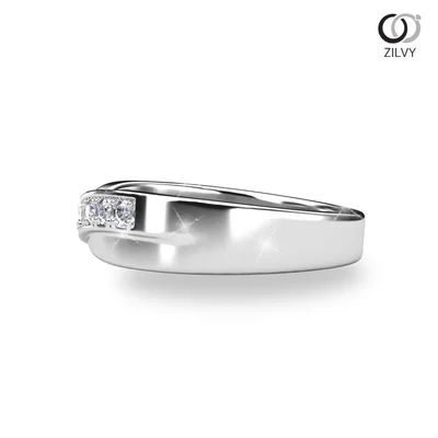 แหวนเพชรผู้หญิง รุ่น GR1236 - มุมข้าง