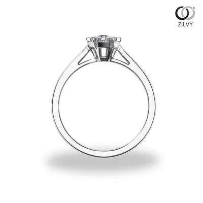 แหวนเพชรผู้หญิง รุ่น GR1239 - มุมหน้า