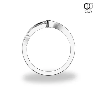 แหวนเพชรผู้หญิง รุ่น GR1241 - มุมหน้า