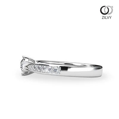 แหวนเพชรผู้หญิง รุ่น GR1247 - มุมข้าง