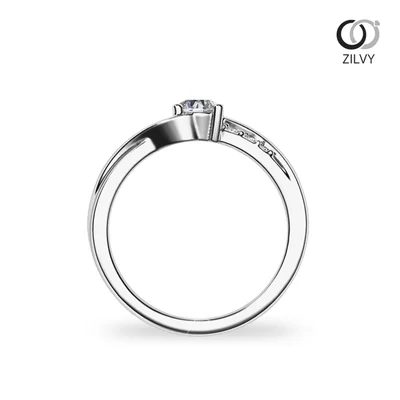 แหวนเพชรผู้หญิง รุ่น GR1249 - มุมหน้า