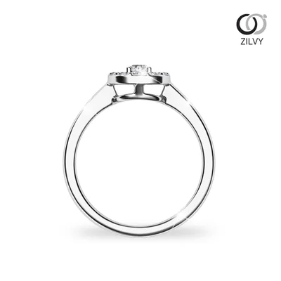 แหวนเพชรผู้หญิง รุ่น GR1250 - มุมหน้า