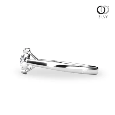 แหวนเพชรผู้หญิง รุ่น GR1251 - มุมข้าง