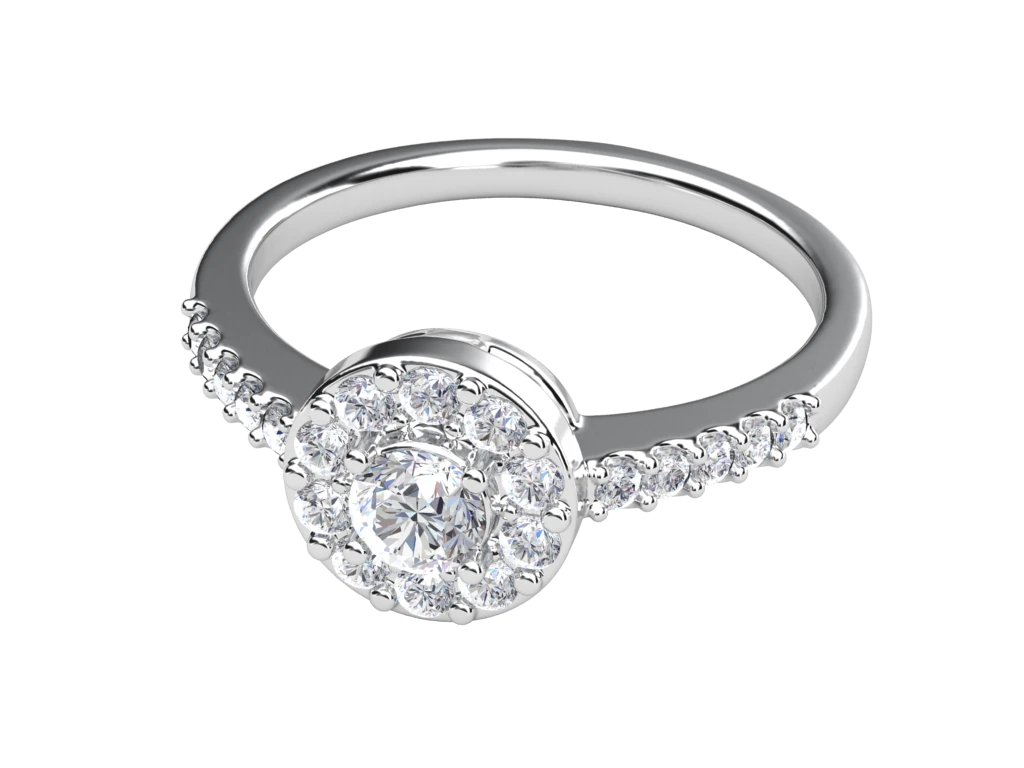 แหวนเพชร Faye Halo