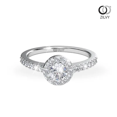 แหวนเพชรผู้หญิง รุ่น GR1262 - มุมบน