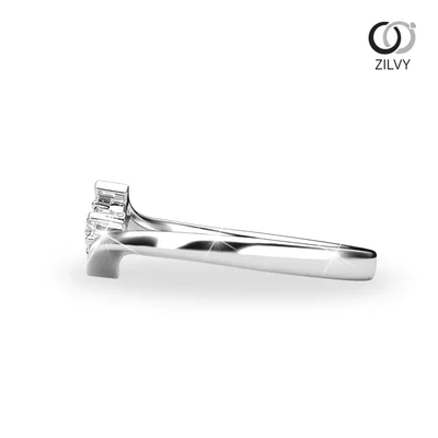 แหวนเพชรผู้หญิง รุ่น GR1267 - มุมข้าง