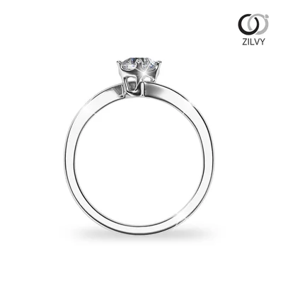 แหวนเพชรผู้หญิง รุ่น GR1268 - มุมหน้า