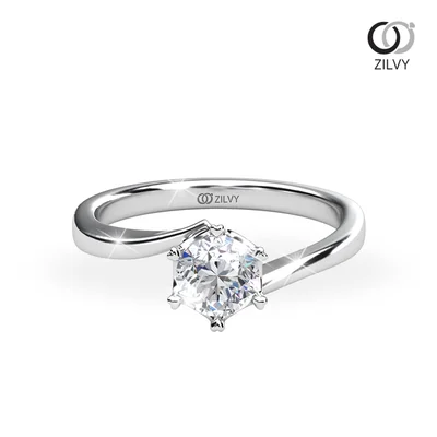 แหวนเพชรผู้หญิง รุ่น GR1268 - มุมบน