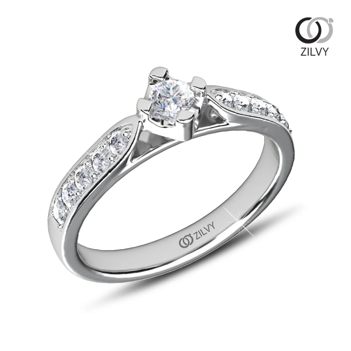 แหวนเพชร Maren Flanked