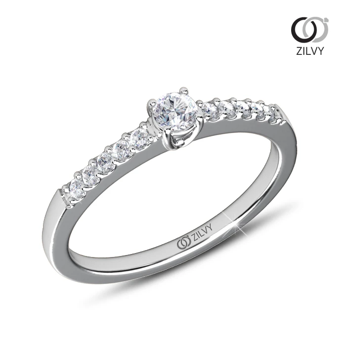 แหวนเพชร Phoebe Flanked