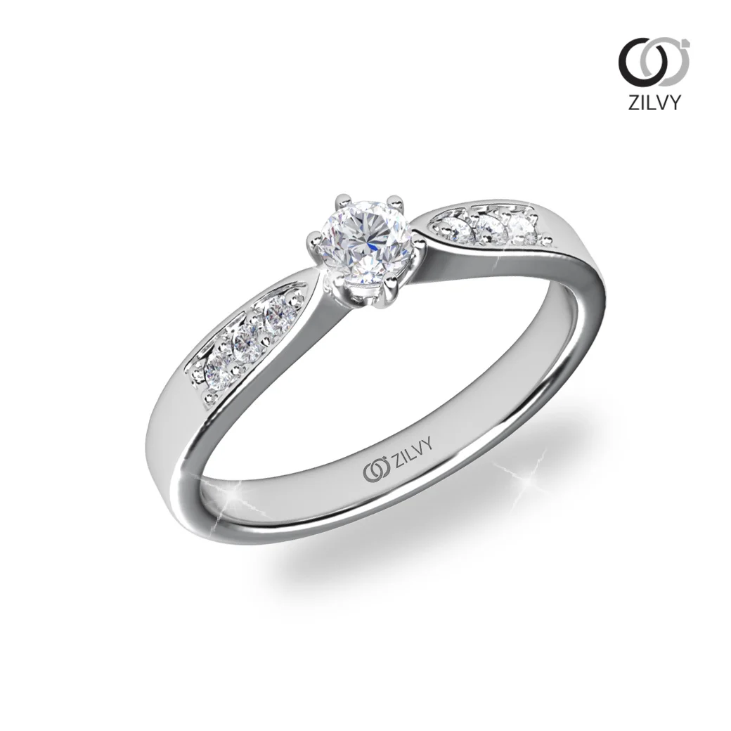 แหวนเพชร Simone Flanked