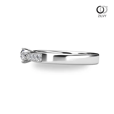 แหวนเพชรผู้หญิง รุ่น GR1296 - มุมข้าง