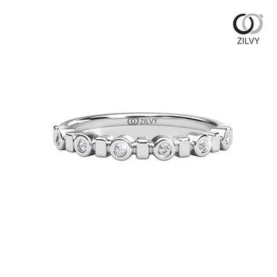 แหวนเพชรผู้หญิง รุ่น GR1325 - มุมบน