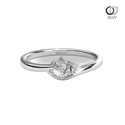 แหวนเพชรผู้หญิง รุ่น GR1346 - มุมหน้า