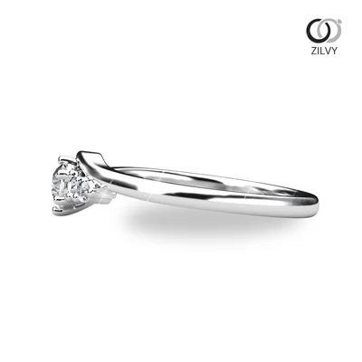 แหวนเพชรผู้หญิง รุ่น GR1348 - มุมข้าง