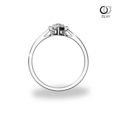 แหวนเพชรผู้หญิง รุ่น GR1354 - มุมบน