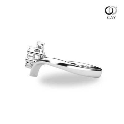 แหวนเพชรผู้หญิง รุ่น GR1355 - มุมข้าง