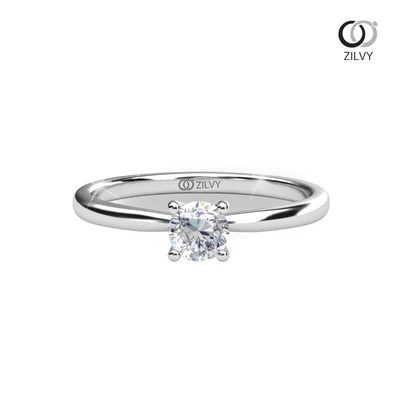 แหวนเพชรผู้หญิง รุ่น GR1357 - มุมหน้า