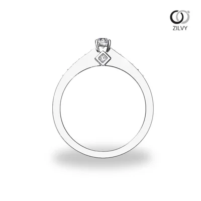 แหวนเพชรผู้หญิง รุ่น GR1363 - มุมบน