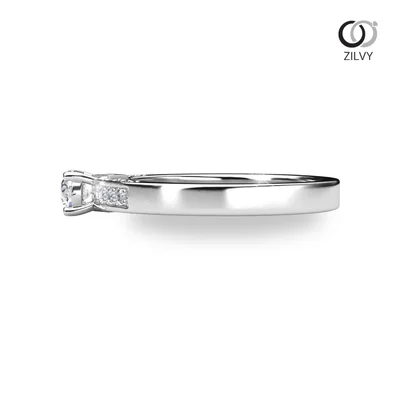 แหวนเพชรผู้หญิง รุ่น GR1364 - มุมข้าง