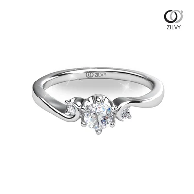 แหวนเพชรผู้หญิง รุ่น GR1377 - มุมหน้า