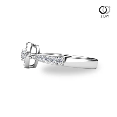 แหวนเพชรผู้หญิง รุ่น GR1410 - มุมข้าง