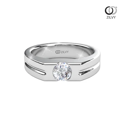 แหวนเพชรผู้หญิง รุ่น GR1414 - มุมหน้า