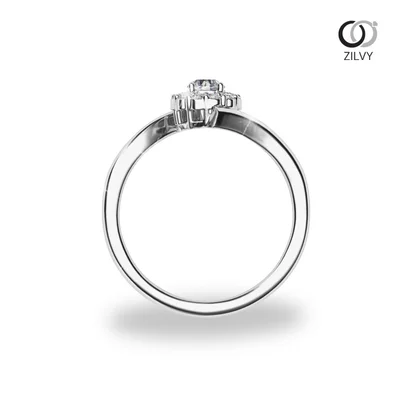 แหวนเพชรผู้หญิง รุ่น GR1415 - มุมบน