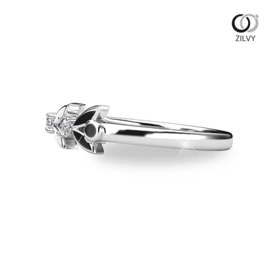 แหวนเพชรผู้หญิง รุ่น GR1416 - มุมข้าง