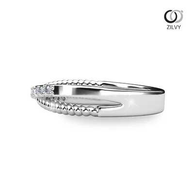 แหวนเพชรผู้หญิง รุ่น GR1418 - มุมข้าง