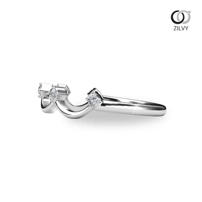 แหวนเพชรผู้หญิง รุ่น GR1422 - มุมข้าง