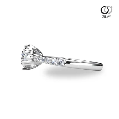 แหวนเพชรผู้หญิง รุ่น GR1427 - มุมข้าง