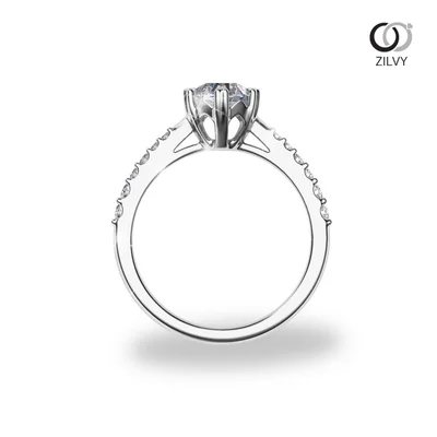 แหวนเพชรผู้หญิง รุ่น GR1427 - มุมบน