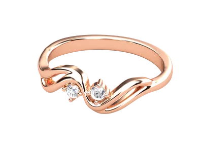 แหวนเพชรผู้หญิง รุ่น GR1434 - มุมเปอร์สเปกทีฟ