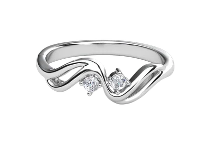 แหวนเพชรผู้หญิง รุ่น GR1434 - มุมบน