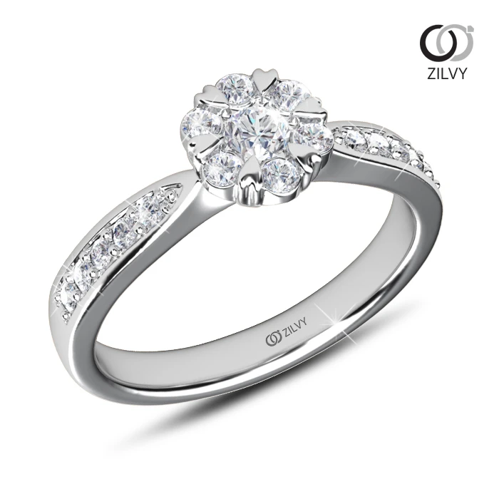 แหวนเพชร Zinnia Aura