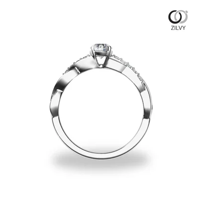 แหวนเพชรผู้หญิง รุ่น GR1477 - มุมหน้า