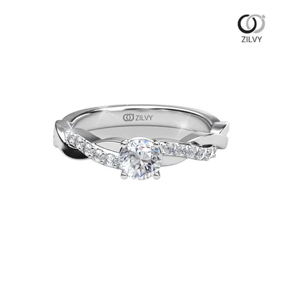 แหวนเพชรผู้หญิง รุ่น GR1477 - มุมบน