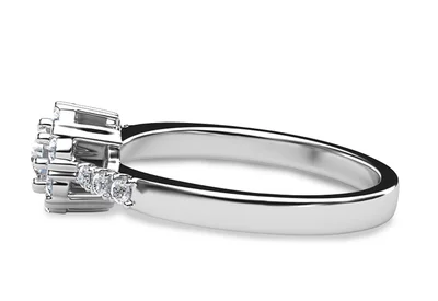 แหวนเพชรผู้หญิง รุ่น GR151 - มุมข้าง