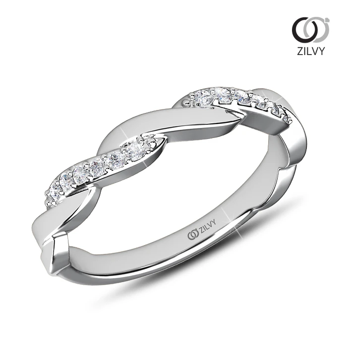 แหวนเพชร Elise Twist