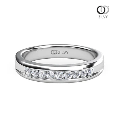 แหวนเพชรผู้หญิง รุ่น GR206 - มุมบน