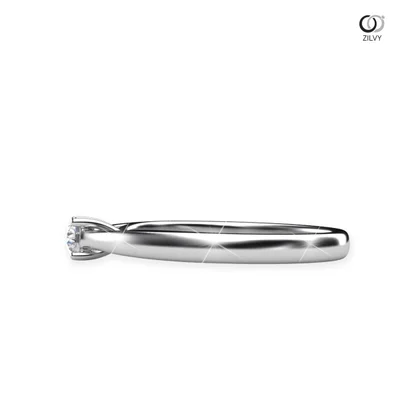 แหวนเพชรผู้หญิง รุ่น GR268 - มุมข้าง