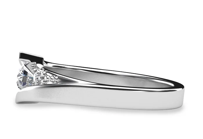 Women's Diamond Ring GR280 - side view