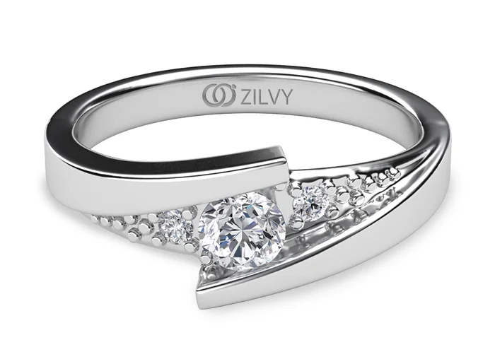 Women's Diamond Ring GR280 - top view