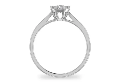 แหวนเพชรผู้หญิง รุ่น GR281 - มุมหน้า