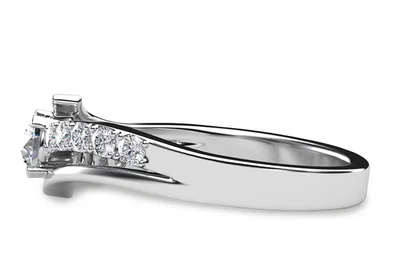 แหวนเพชรผู้หญิง รุ่น GR294 - มุมข้าง