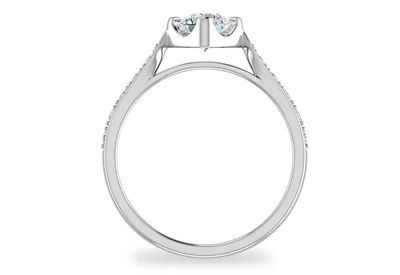 แหวนเพชรผู้หญิง รุ่น GR295 - มุมหน้า